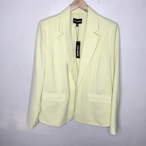 New Steve Madden Payton Blazer Key Lime Open Front Womens Medium Business Preppy